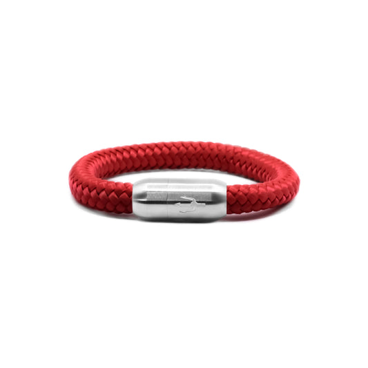 Armband Segeltau Maritim Rot