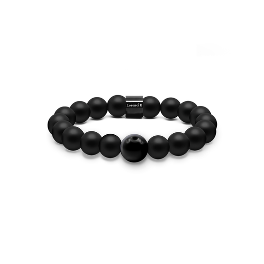 Perlenarmband Timeless Elements Obsidian Core (Black Edition)